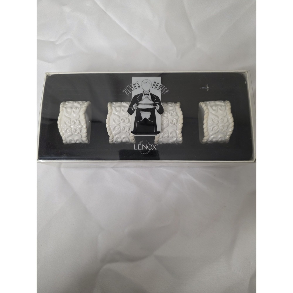 Vintage Lenox Butler's Pantry Napkin Rings Set of 4